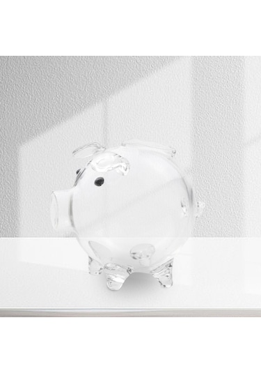 Dolıty Cam Kumbara Yılbaşı Doğum Günü Tasarruf Nakit Için 13,5cmx10,5cm