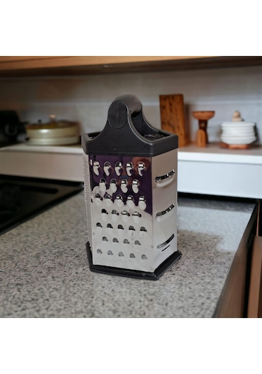 Kule Rende 6 Köşe 6 Fonksiyonlu Lüx Saplı Rende 22 Cm El Rendesi Peynir Sebze Patates Rende