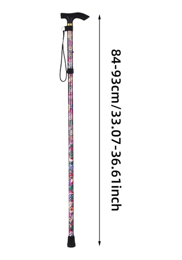 Dolıty Katlanabilir Trekking Bastonu Yaşlılar İçin Stil-d Stil D Çok Renkli