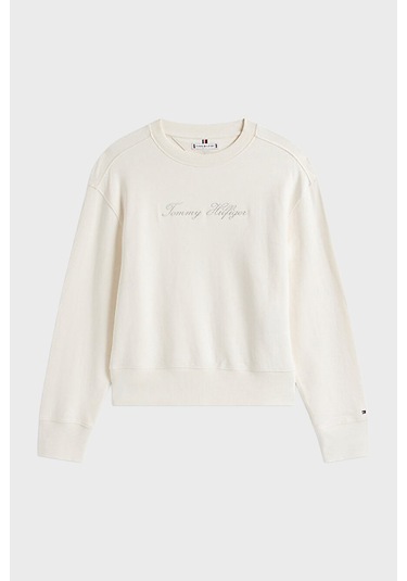 Tommy Hilfiger Bayan Sweat Ww0ww47159 Ya8 Beyaz Beyaz