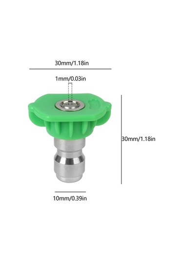 Ulzyvf Yıkama Yeşil Yedek, Ucu Seti, Püskürtme Paket Makinesi Basınçlı 5'li Ae
