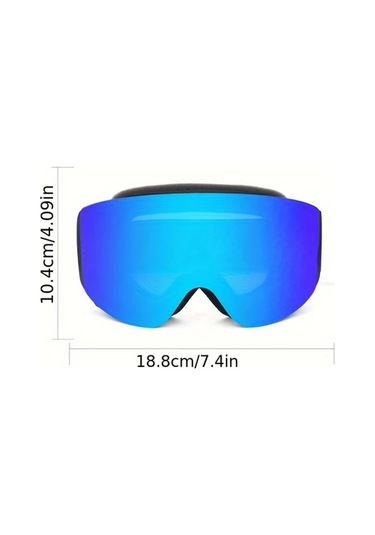 Userfriendly11 2024 Çift Katmanlı Lens Anti Sis Tam Yüz Kayak Gözlüğü Siyah Tpu Malzeme Geliştirilmiş Görüş