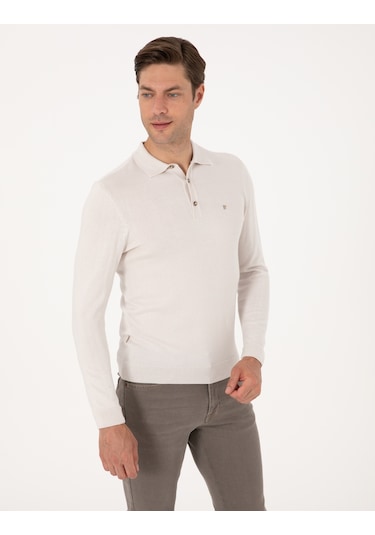 Pierre Cardin Erkek Taş Kazak /triko 50314189-vr049 Taş