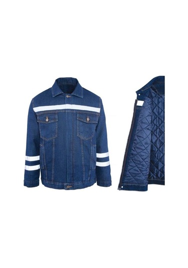 Kot İş Montu Kapitoneli Myform 3110 Sona Denim 12 Ons Renk Mavi