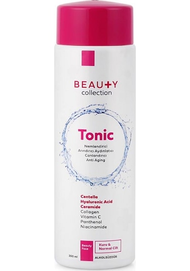 Beauty Collection Kuru ve Normal Ciltler için Temizleyici Tonik 200 ML