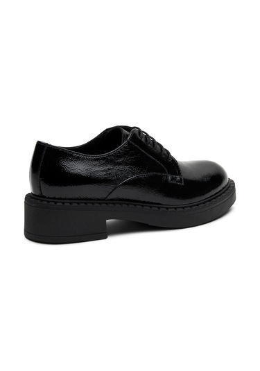 Oxford/ayakkabı Kadın 97u1 Frau Naplack Lace-up Nero Siyah
