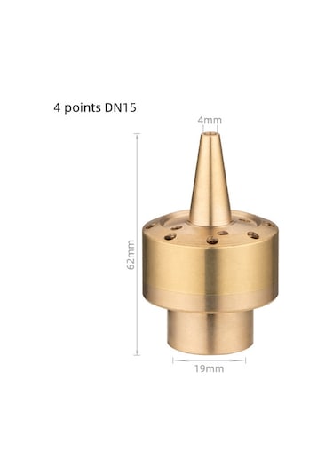 Mufunye Bronz Çift Katlı Çiçek Sütunu Fontan Sprinkler, Bahçe Su Görseli, Otel Havuzu, Müzikli Fontan Uygulaması, 1.5" Dahili Dişli