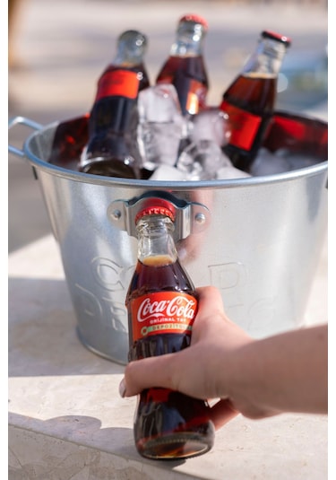 Geniş Metal Buz Kovası, Açacaklı Metal Buz Kovası 1027-cn Siyah