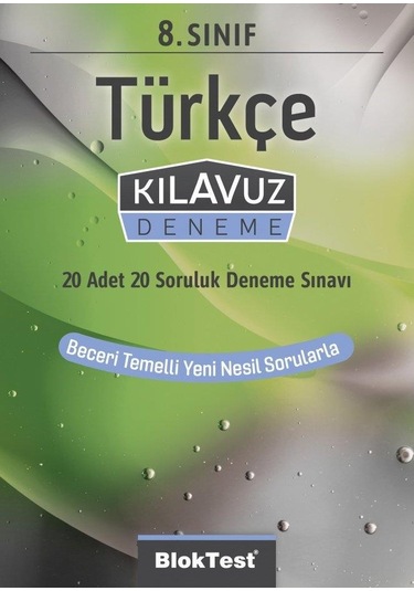 8. Sınıf Türkçe Kılavuz Deneme Sınavı Seti Tudem Bloktest