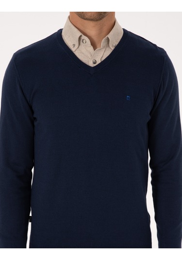 Pierre Cardin Erkek Açık Lacivert Kazak /triko 50314190-vr059 Açık Lacivert