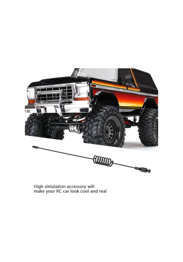 Geekyou Traxxas Trx-4 İçin 195mm Metal Simülasyon Anteni - Dayanıklı Rc Tırmanıcı Araç Dekorasyon Aksesuarı