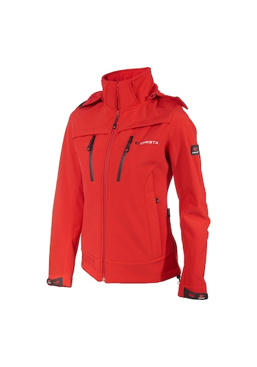 Cresta Outdoor Kapüşonlu Kadın Su Geçimrmez Softshell Ceket