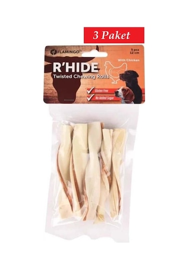 Flamingo Snacks Rhide Rulo Tavuklu 12cm 70 Gr 3 Paket