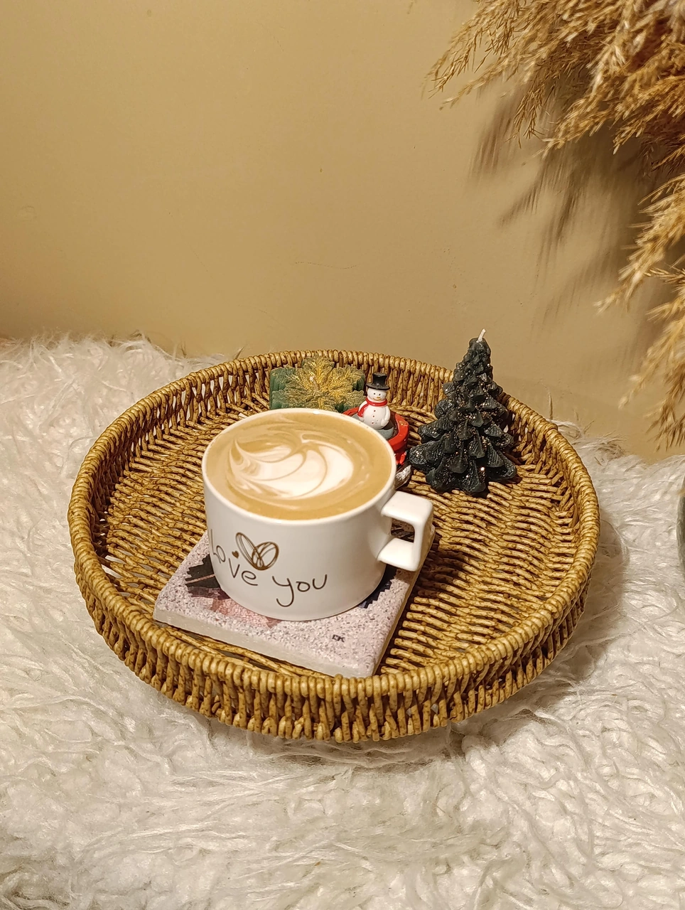 Hasır Rattan Ayaklı Sunumluk Yuvarlak Diğer