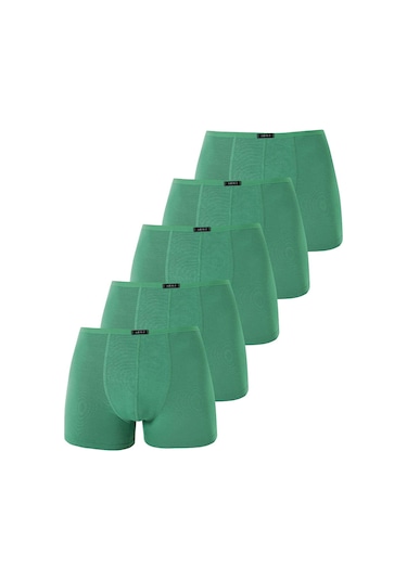 Arma Yıldız Erkek Bambu Boxer Yeşil İnce Bel Lastikli 5'li Paket-yeşil Yeşil