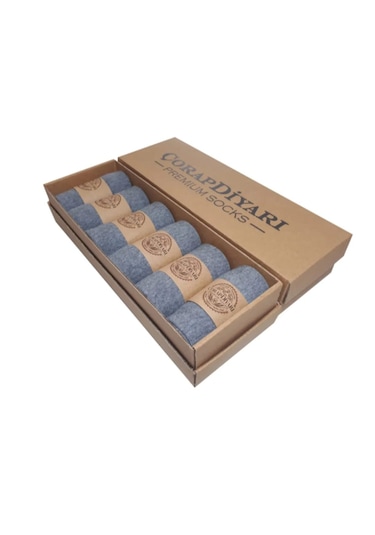 Çorapdiyarı Çorapdiyari Premium % 100 Pamuklu Dikişsiz Mevsimlik Erkek Çorabı