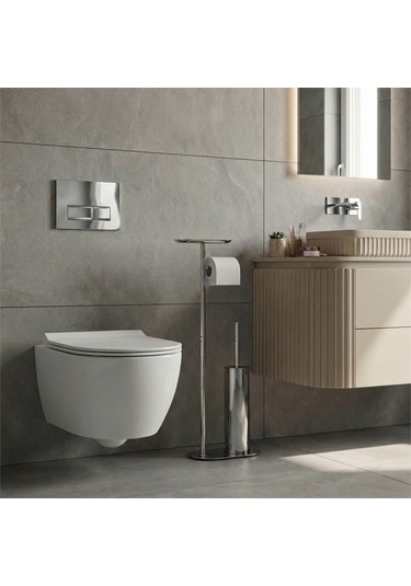 Kobos Nova Hareketli Wc Set Yuvarlak Parlak Krom Kbw-836-1cr