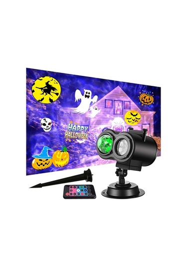 Prestigegoods Noel Tatili Işıkları Projektör 2'si 1 Arada Okyanus Lmh00053 Siyah