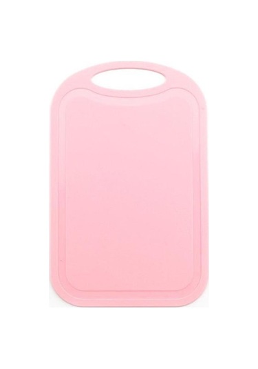 Novahub Groove Kaymaz Plastik Kesme Tahtası Dikdörtgen Doğrama Bloğu Doğrama Tahtası Et Meyve Pembe Pembe