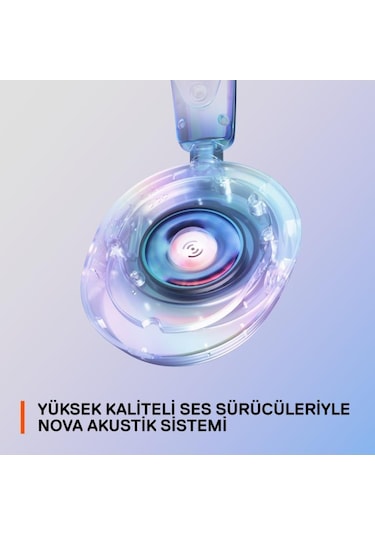 Steelseries Arctis Nova 1p Beyaz Kablolu Mikrofonlu Kulak Üstü Oyuncu Kulaklığı