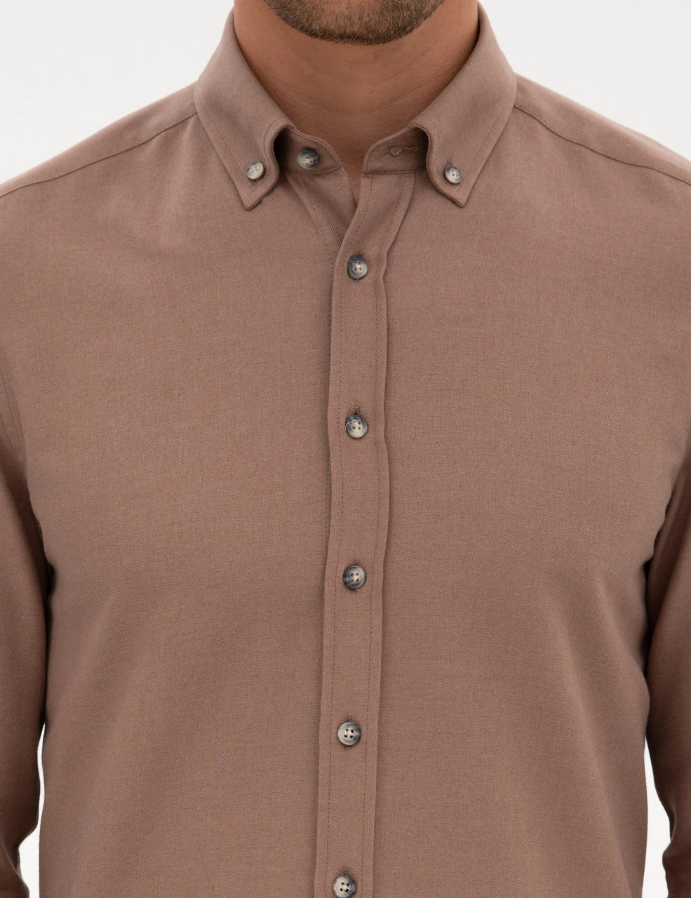 Pierre Cardin Erkek Vizon Gömlek Desenli 50316751-vr052 Vizon