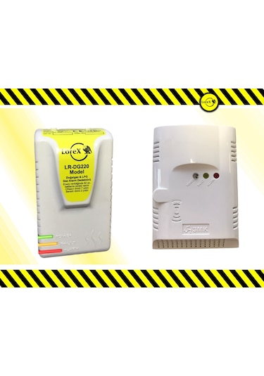 Lorex Lr-dg220 Gaz Alarm + 3mk-co220 Karbonmonoksit Dedektörünü