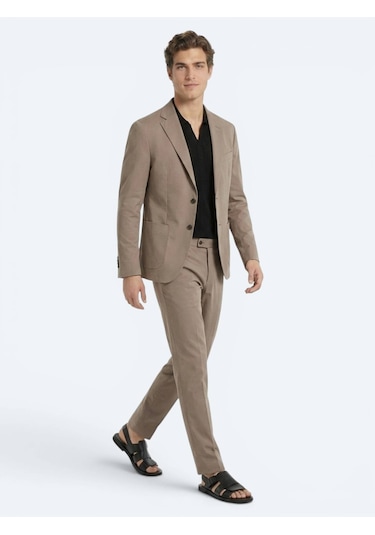 Kip Vizon Comfort Fit Pamuk Karışımlı Takım Elbise