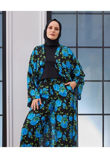 Crveniruz Pantolon Ve Kimono İkili Takım Kırmızı
