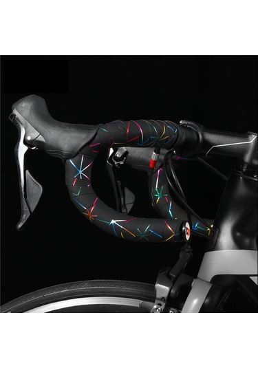 Geeksen Yol Bisikleti Tutma Kolu Bantları - Su Geçirmez Ve Kaymaz Pu Malzeme Siyah