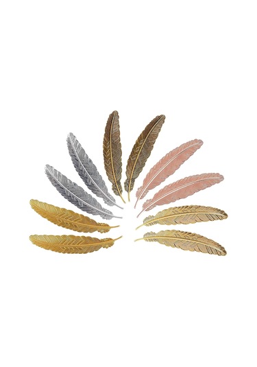 Şık Metal Tüy Ayraçları Basit Tüy Şekilli Metal Ayraçlar