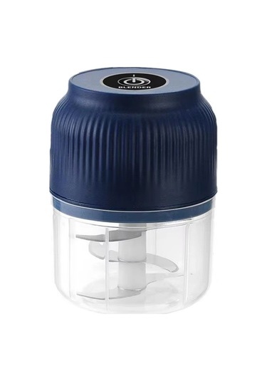 Usb Şarj Edilebilir Elektrikli Gıda Doğrayıcı - Sarımsak Presi, Kıyma Makinesi Siyah