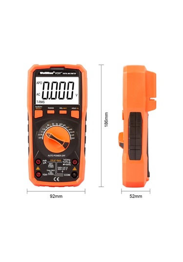 Wellhise Vc97+ Multimetre Ölçü Aleti Avometre True Rms
