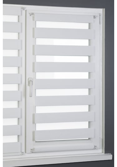 Briz Zebra Perde Cam Ve Balkon Kapı Perdesi Beyaz