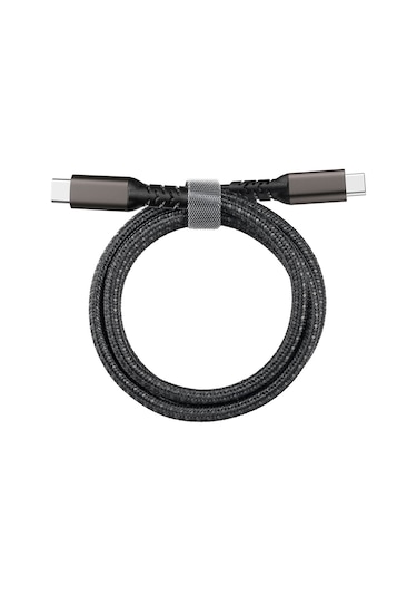 Effox Siyah 2.jenerasyon Type-c To Type-c Usb3.2 Pd Data Kablosu 100w 20gbps 4k 60hz 0.2 Metre