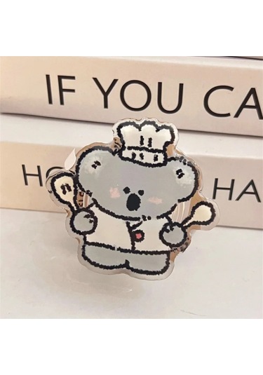 Goldenqian Kore Sevimli Karikatür Köpek Magsafe Manyetik Telefon Griptok Kavrama Tok Standı İphone 15 14 12 Kablosuz Şarj Tutucu Braketi 1 1