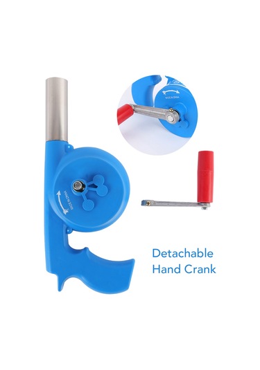 Ranyeek Mavi El Çarklı Mangal Havalandırıcısı - Odun Ateşi Hızlı Artırıcı, Isı Dayanıklı Abs Kasa Ve Paslanmaz Çelik Boru Çok Renkli