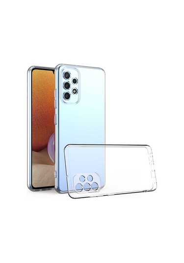 Samsung Galaxy Uyumlu A23 Uyumlu Logis Ultra İnce Kamera Korumalı Şeffaf Silikon Kılıf Şeffaf
