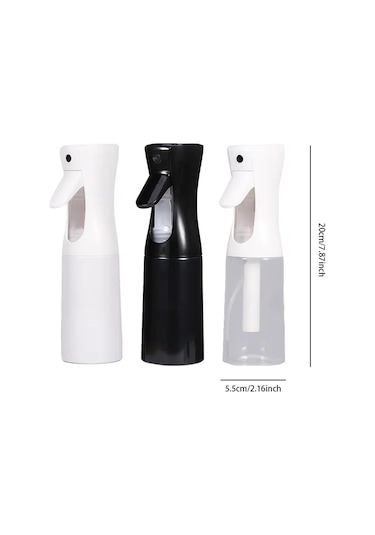 Teltree Yüz Nemlendirme İçin Ultra İnce Sisli 200ml Pet Sprey Şişesi, Isıya Dayanıklı, Siyah/beyaz/şeffaf Renk Seçenekleri Beyaz