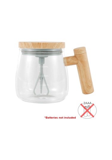 Kendini Karıştırma Kahve Fincanı Elektrikli Karıştırma Kupa 400ml Kendini Karıştırma Cam Kupa Su Geçirmez Otomatik Elektrikli Protein Tozu Mix Fincan Açık Yeşil