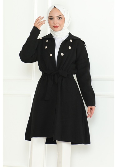 Beylem Beli Lastikli Triko Kap 1193 - Siyah