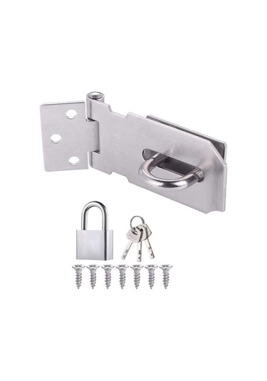 3 İnç Kapı Tokası Hırsızlığa Karşı Korumalı Kapı Kilidi Kolay Kurulum