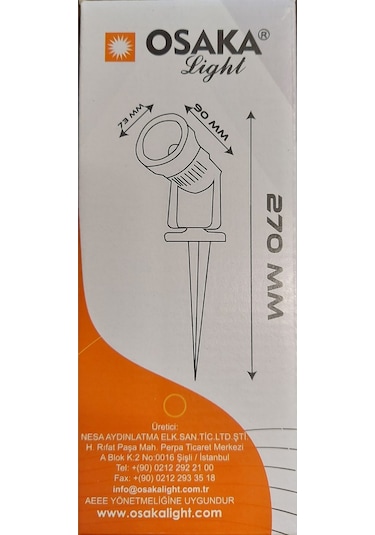 5watt Siyah Kasa Yeşil Işık Ledli Kazıklı Bahçe Armatürü Diğer