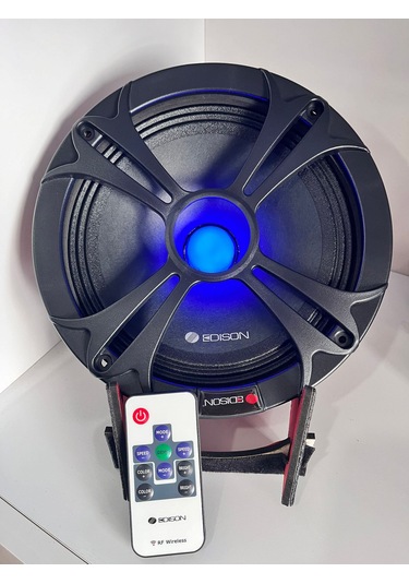 Edison 20 Cm Midrange 600 Wat Hoparlör 120 Rms 7 Renk Işıklı Rgb