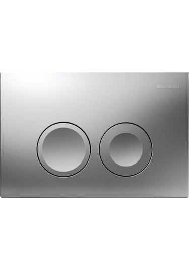 Geberit Delta21 115.125.46.5 Kumanda Paneli Çift Basmalı, Mat Kro Krom