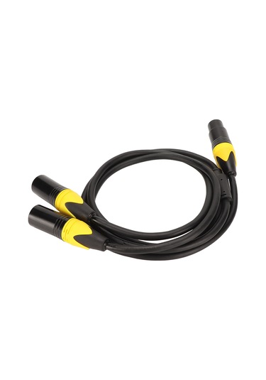 Konesam 1m Xlr Dağıtıcı Kablosu - 3pin Dişi'den Çift Erkek'e - Mikrofon Ses Adaptörü - Gürültüsüz Dengeleme