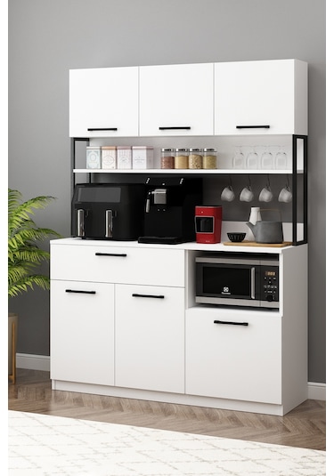 Ervin Kahve Köşesi 3 Kapaklı Airfry Kiler Dolabı Çok Amaçlı Erzak Dolabı Beyaz Beyaz Ervin Kahve Köşesi 3 Kapaklı Airfry Kiler Dolabı Çok Amaçlı Erzak Dolabı Beyaz Beyaz