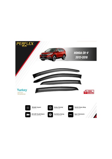 Cam Rüzgarlığı V2 Düz Honda Cr-v 2012-2018