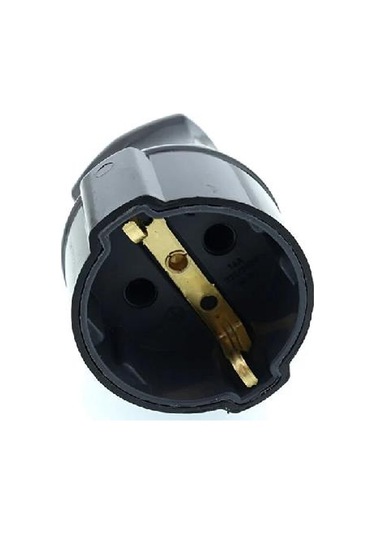 Tek-iş Topraklı Dişi Fiş Siyah