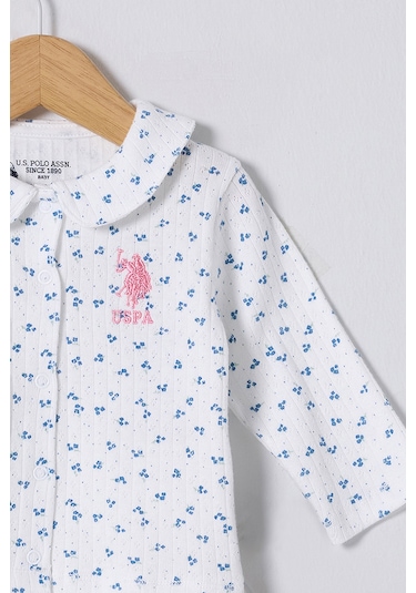 U.s. Polo Assn. Kız Bebek Mavi Pijama Takım 50322896-vr036 Mavi