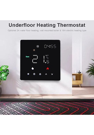 Springsun Akıllı Wifi Termostat - Ses Kontrollü, Uzaktan Kumandalı Zemin Isıtma Sistemi İçin